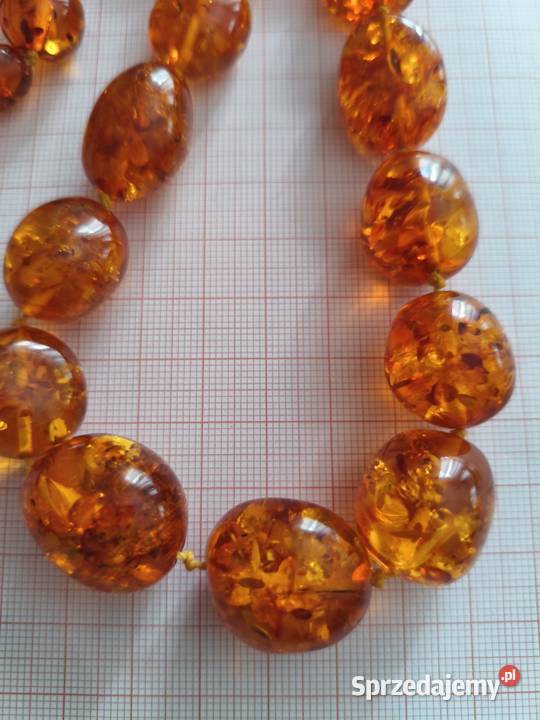 Naszyjnik Bursztyn Vintage
