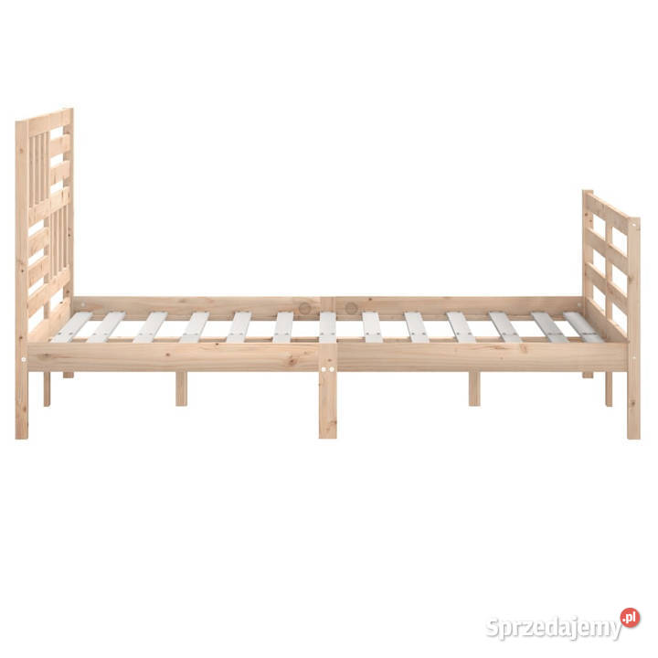 Rama łóżka bez materaca lite drewno 160x200 205cm mazowieckie Warszawa