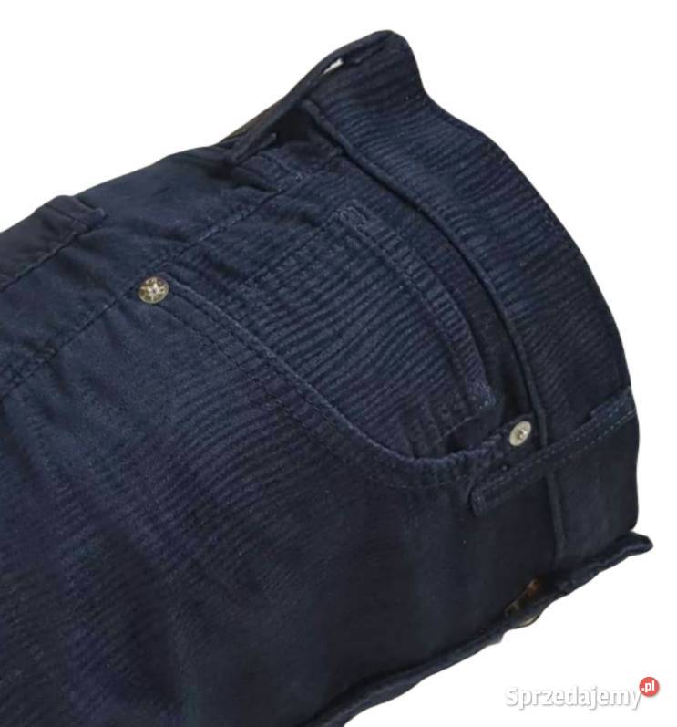 Damskie sztruksy Levis Mile rurki wysoki stan