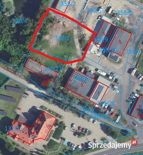 działka przemusł z mediami Stolno