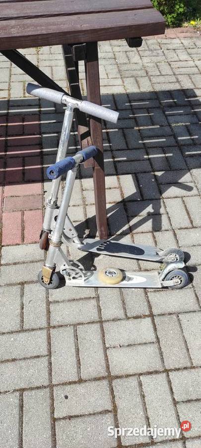Dwie aluminiowe hulajnogi wielkopolskie Nekla