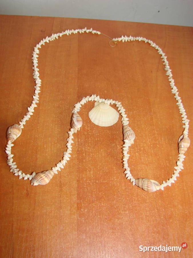 naszyjnik z muszelek pomorskie Pruszcz Gdański