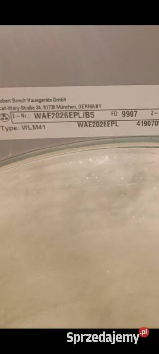 Części do pralki Bosh Vario Perfect 2