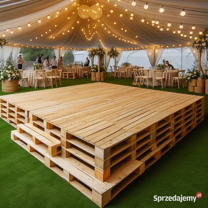 Drewniane podstawki pod donice 100x100 KLASA B Wrocław