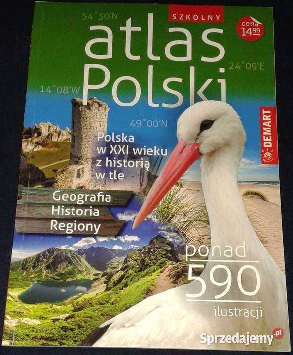 Szkolny atlas Polski ponad 590 ilustracji Chełm sprzedam