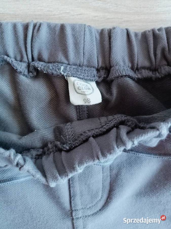 Jegginsy legginsy dziewczęce szare z falbanką 98 Płock