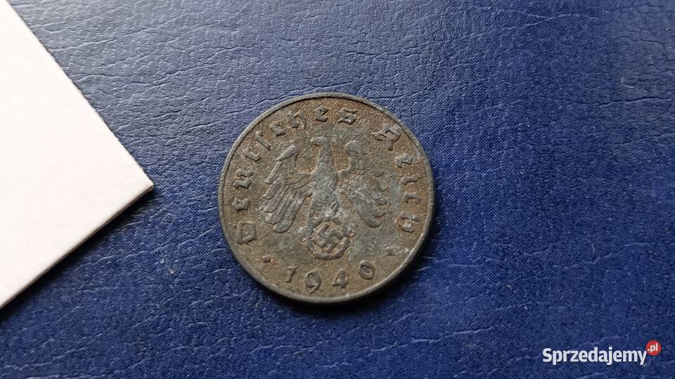 Stare monety 10 fenig 1940 J NIemcy Lesko