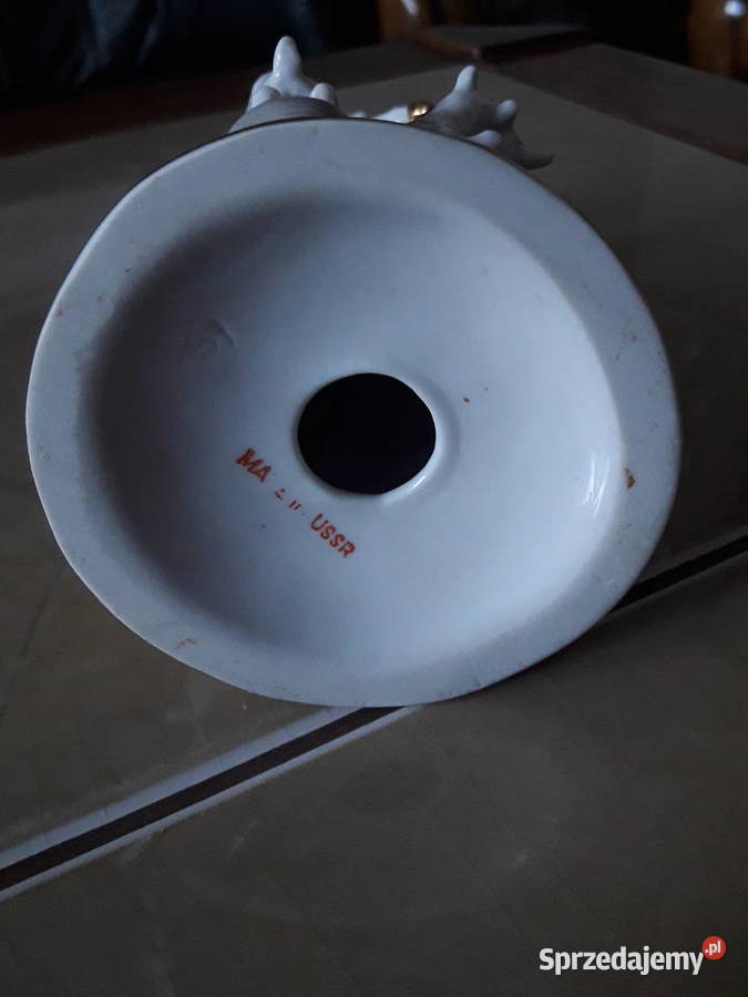 Porcelanowa figurka Koza i siedmioro koźląt LFZ lubelskie Janów Lubelski