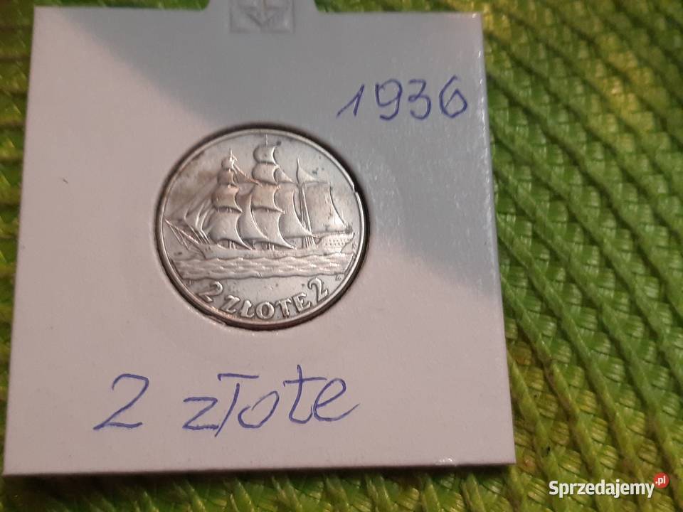 moneta srebrna polska z 1936r Łomża