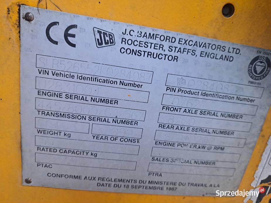 ładowarka teleskopowa jcb Zambrów