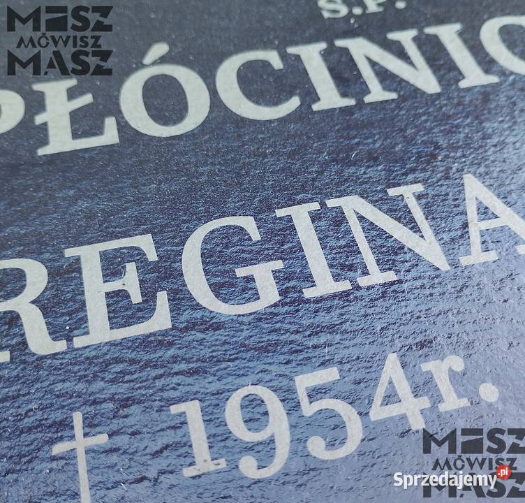 Nagrobek tablica 25x25 z łupka grawer tanio