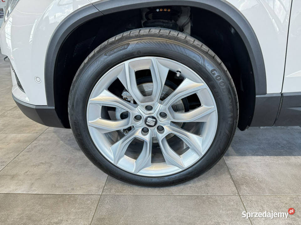 Seat Ateca Style 15TSI 150 DSG 2019 r salon biały Myślenice