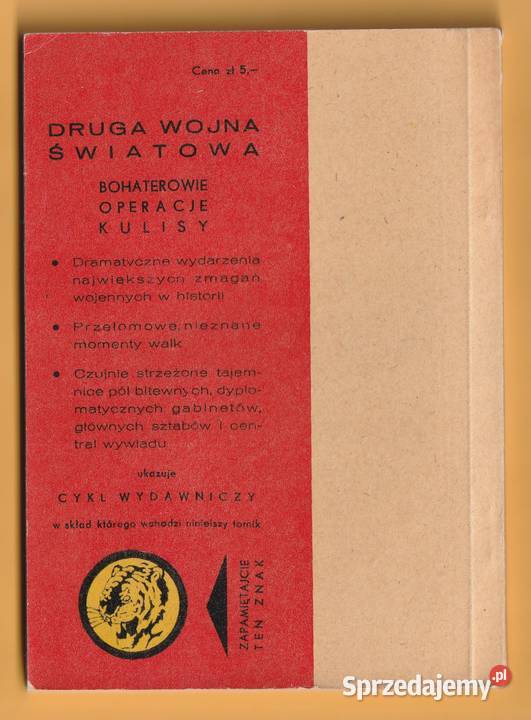 ŻÓŁTY TYGRYS NA TROPACH LUDOBÓJCÓW 1965 Łódź