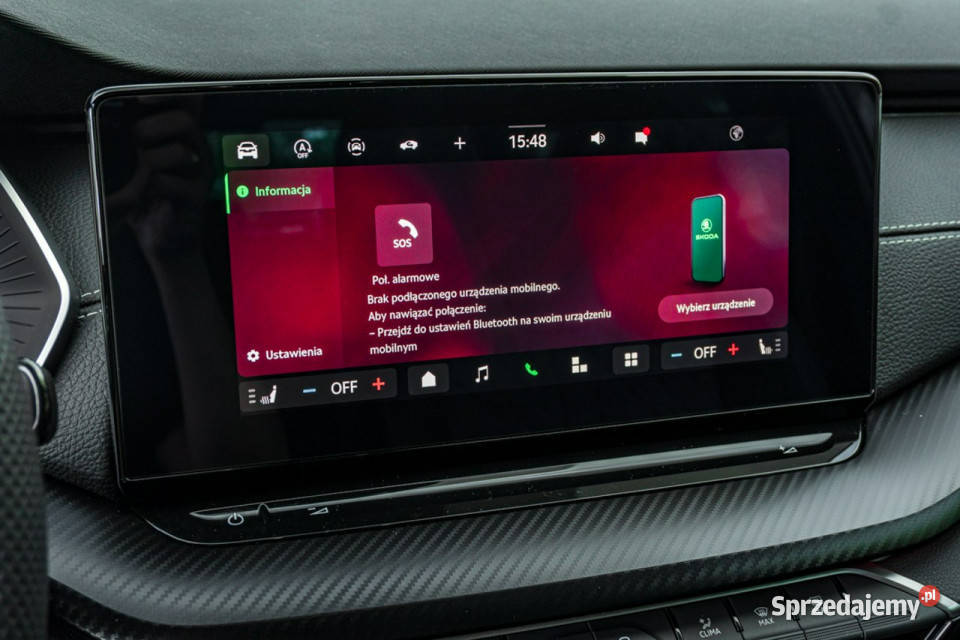 koda Octavia Sportline 15 TSI mHEV 150 DSG asystent pasa ruchu Łódź