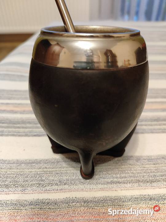 Kubek Yerba Mate k ubek do picia herbaty kawy brązowy małopolskie Wielka Wieś