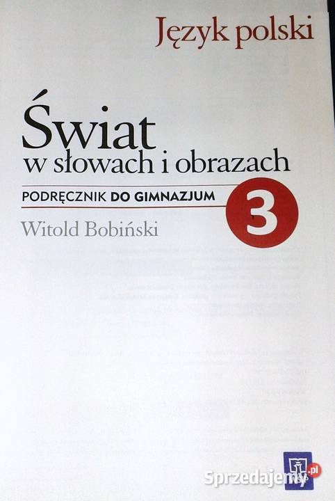 Język polski Świat w słowach i obrazach kl 3