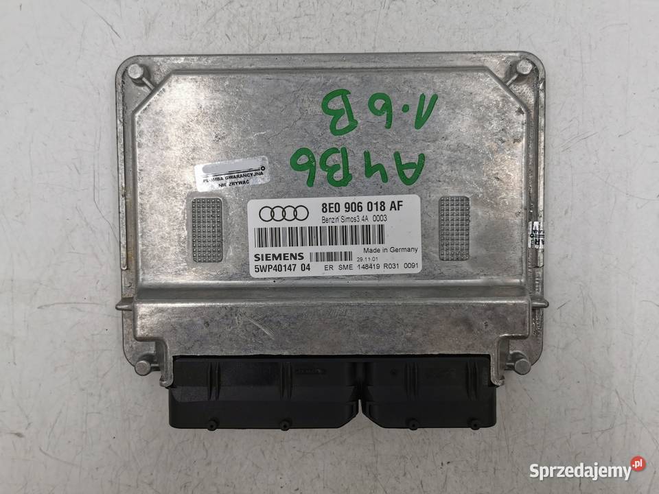Sterownik Silnika Audi A4 B6 16 ALZ 8E0906018AF Wyszków