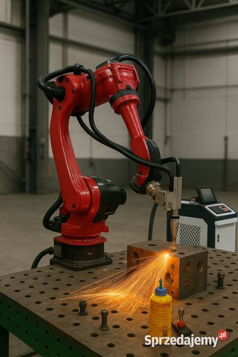 Robot przemysłowy głowica laserowa 15 kW CIĘCIE