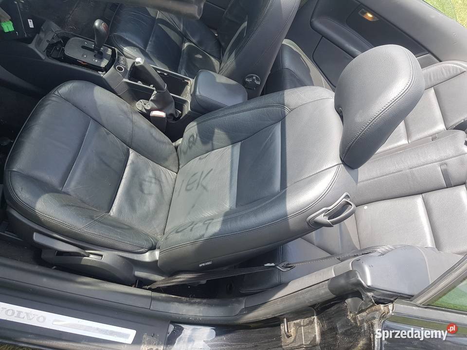 Fotel Fotele Kanapa Komplet Czarna Skóra Volvo