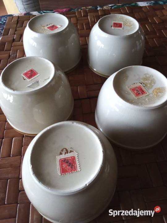 Prl miseczki Mirostowice etykiety 5 Łódź sprzedam