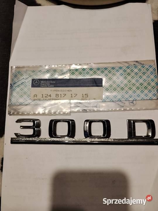 Mercedes W124 300D logo emblemat znaczek