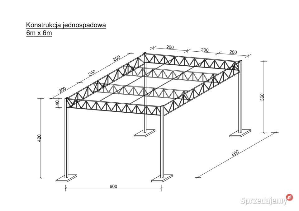 Konstrukcja Pod Panele Fotowoltaiczne X M Wiata Carport Rawa Mazowiecka Sprzedajemy Pl