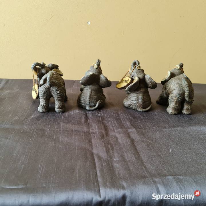 Figurki słoników ceramika