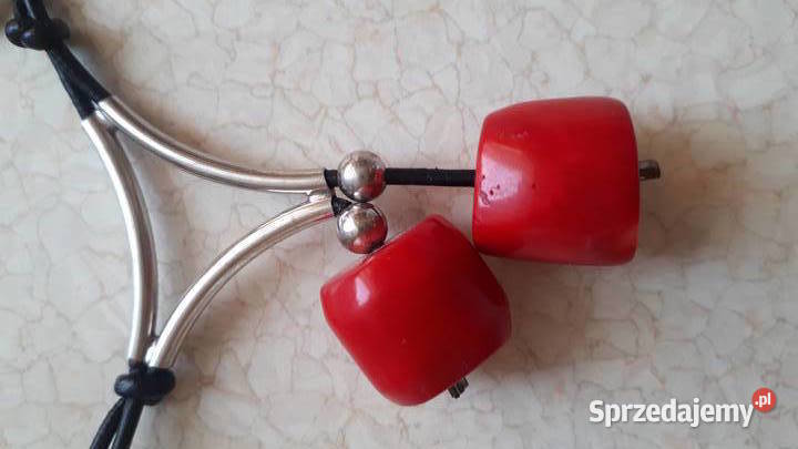 Naszyjnik ze srebra i korala naturalnego Naszyjniki Zgierz