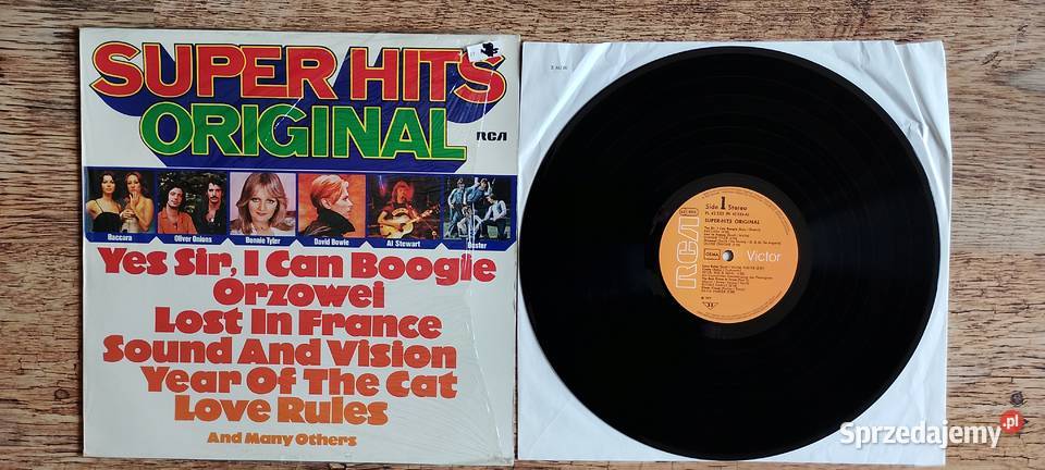 Winyl RCA SuperHits Original 1977 Bowie Tyler 1 płyta Wąbrzeźno