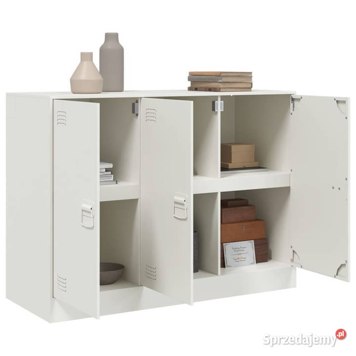 Szafka biała 99x39x73 stal WM841726 mazowieckie Warszawa