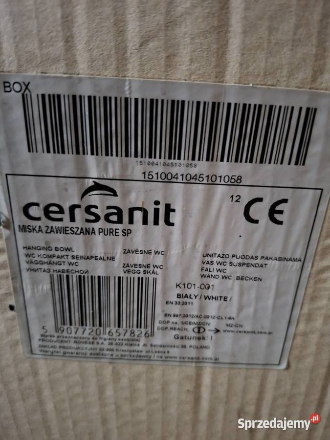 Miska wisząca Pure Cersanit Jędrzejów