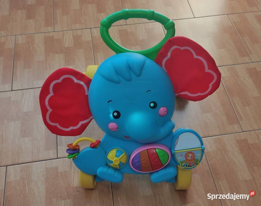 Chodzik pchacz zabawka słonik grający Okazja mazowieckie Pruszków
