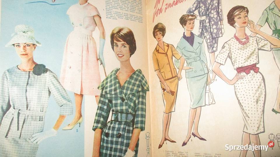 Świat Mody lato 1960r magazyn moda czasopisma łódzkie Łódź