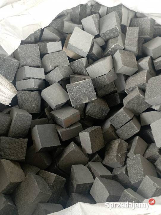 Kostka brukowa granitowa Czarna cięto łupana na Marki