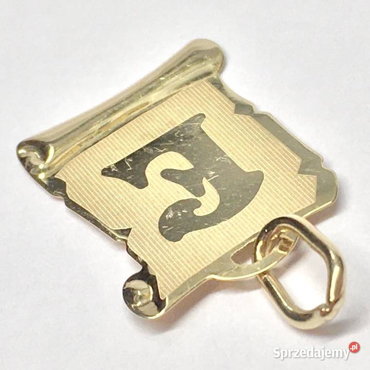 Złoty WISIOREK 585 14K Zawieszka cudowna Litera