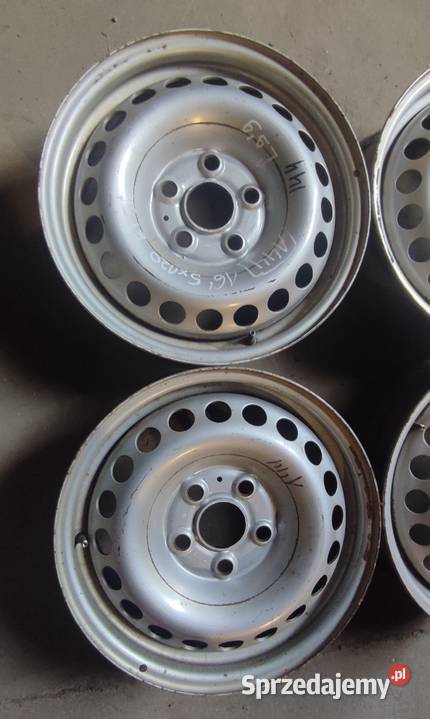 16 5x120 ET51 65J KOMPLET FELG STALOWYCH Trzebnica