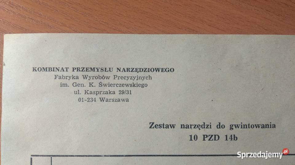 Zestaw narzędzi gwintowników i narzynek FWP VIS Chorzów