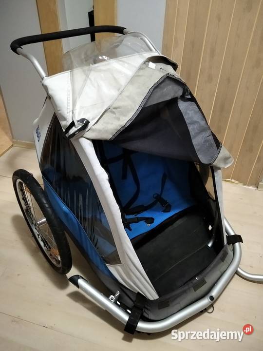 Przyczepka rowerowa dwójki dzieci XLC DUO Pozostałe Poznań