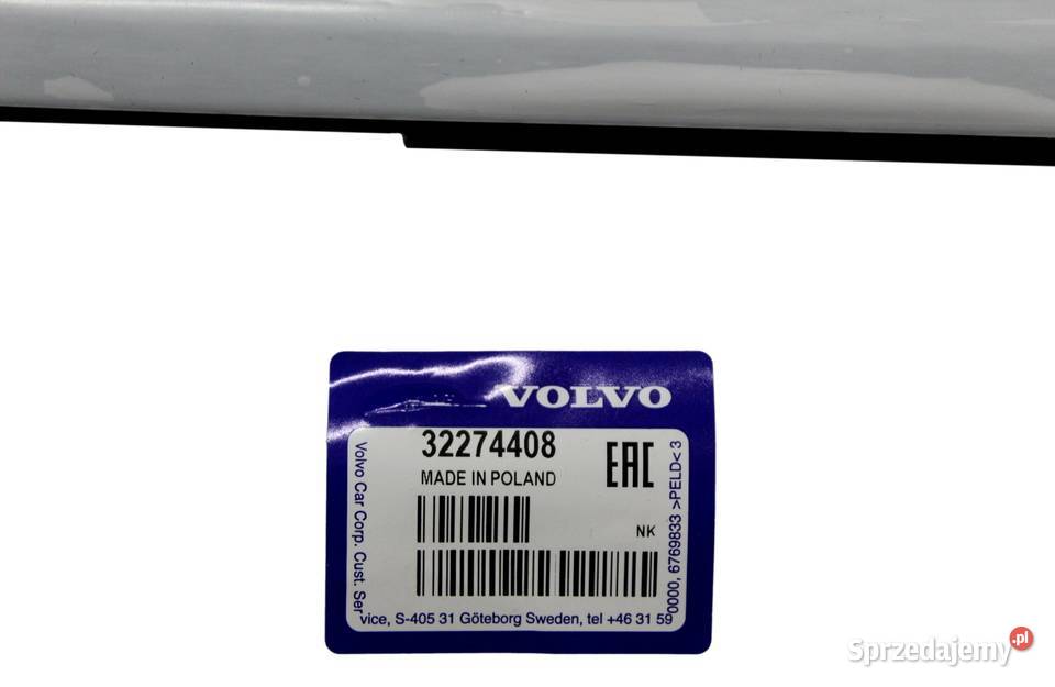 VOLVO S60 III przednia prawa listwa drzwi black Bielany Wrocławskie