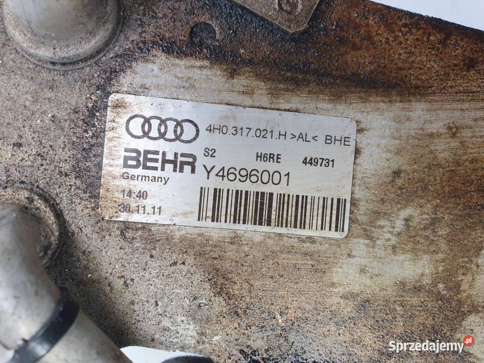CHŁODNICZKA OLEJU AUDI A6 C7 4H0317021H Lipno