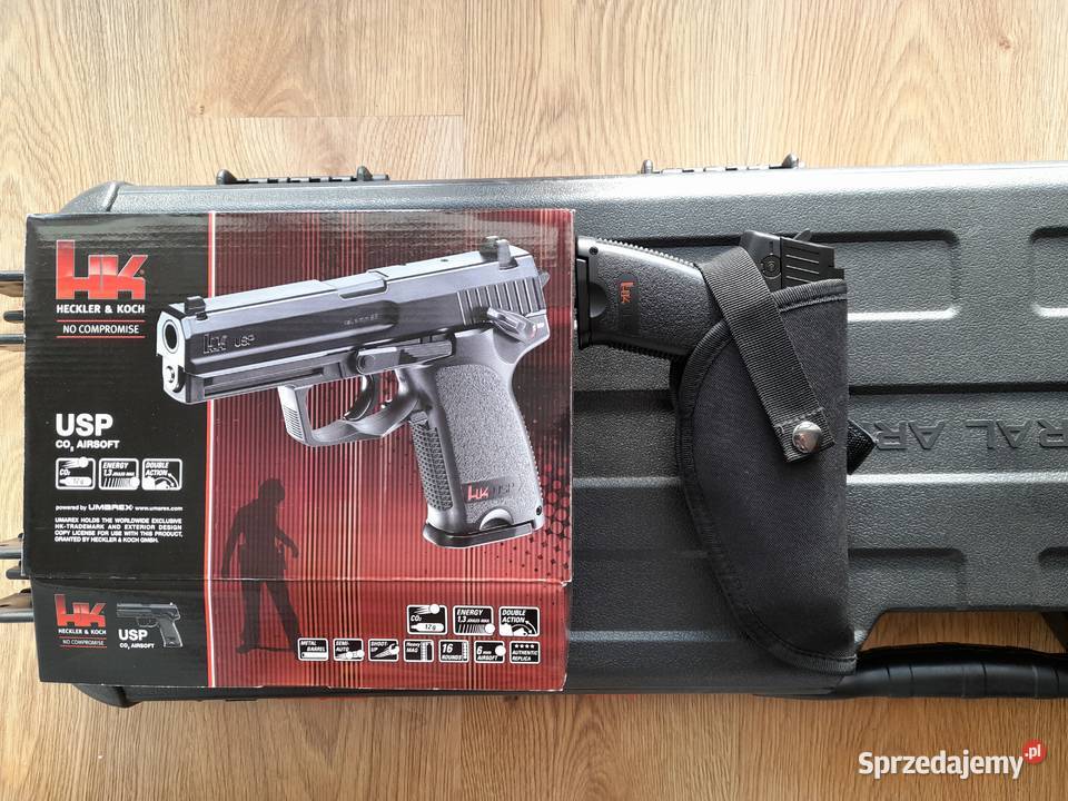 Pistolet Wiatrówka 6 mm BB CO2 HK USP NOWA śląskie sprzedam