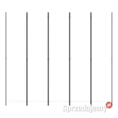 vidaXL Parawan 5panelowy biały 250x220 Wykończenie