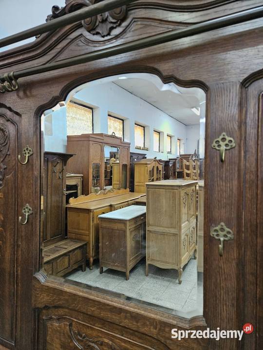 Stary dębowy wieszak garderoba ludwikowska małopolskie Nowy Sącz