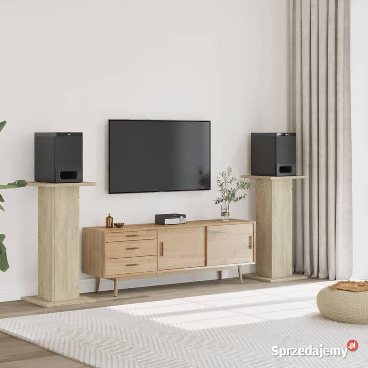 Podstawki pod głośniki 2 dąb sonoma 30x30x95 mazowieckie sprzedam