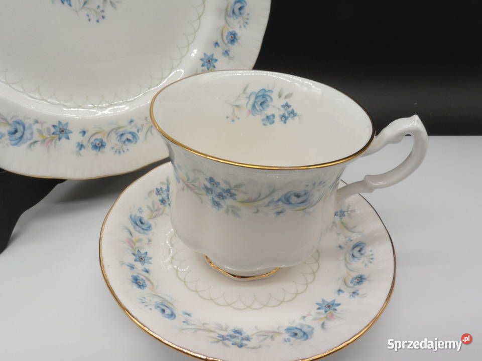 Zestaw śniadaniowy trio Royal Malvern Bone China Raszków
