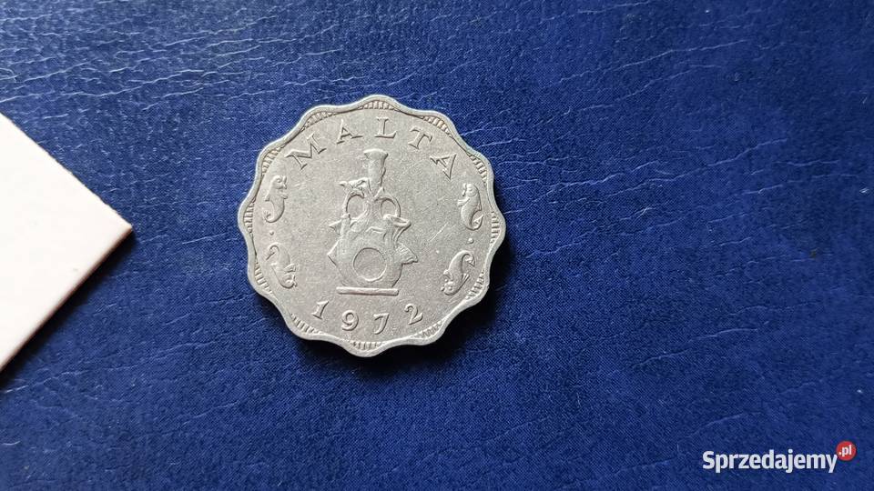 Stare monety 5 milimów 1972 Malta Lesko