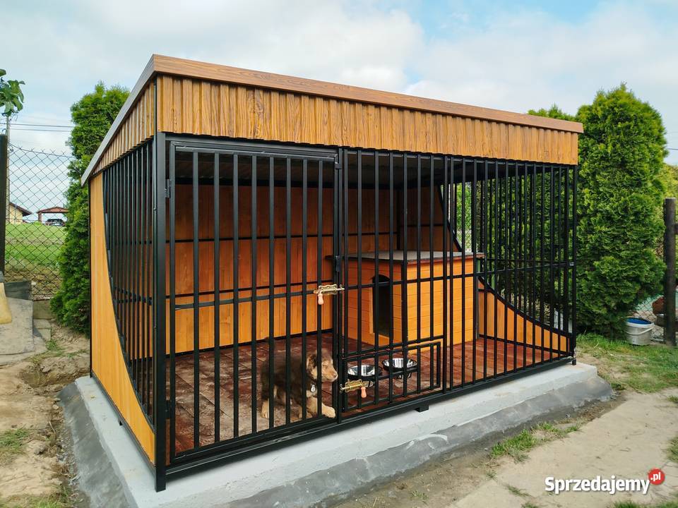 Kojec Mocny Psa Psów z podłogą miskami Ewelin