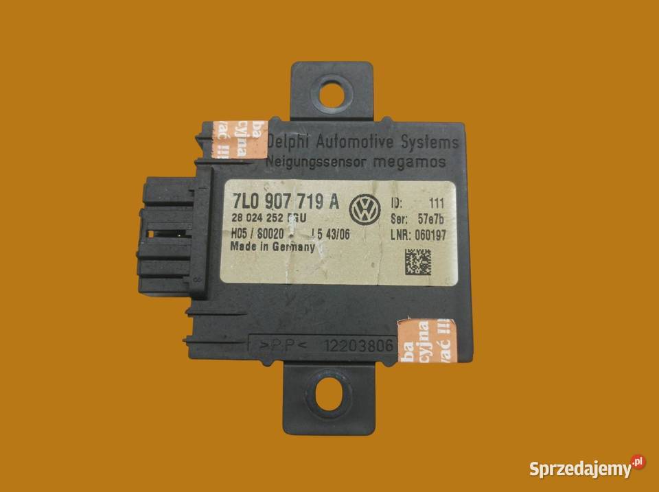 MODUŁ ALARMU 7L0907719A Porsche Cayenne I 2002 Komputery