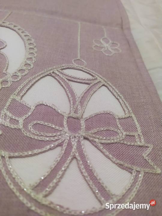 Wielkanoc wrzosowy bieżnik z ażurowymi Warszawa