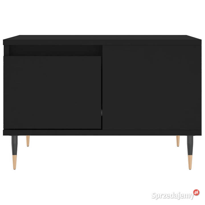 Stolik kawowy czarny 55x55x365 materiał mazowieckie Warszawa